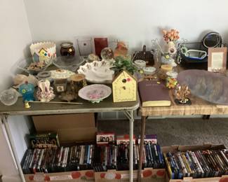 Household decor and DVDS