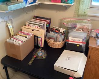 Quilting books and tools and some sewing patterns