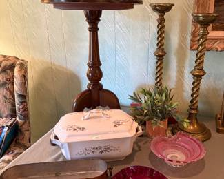 Brass altar candlesticks