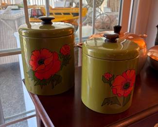 Vintage Ransburg Cannister Set