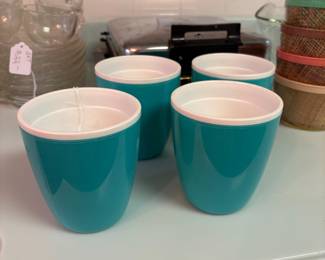 Vintage plastic cups