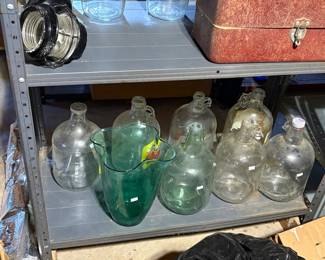 Vintage gallon bottles