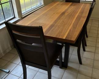 Dining Table with a Bench and 4 Chairs