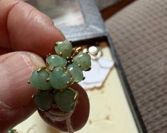 Gold Earrings Semi Precious Stones