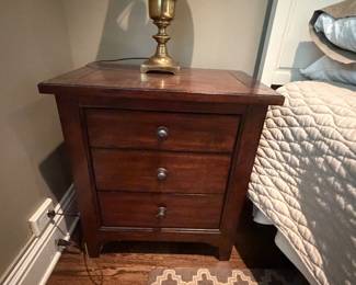 Wood Nightstand 