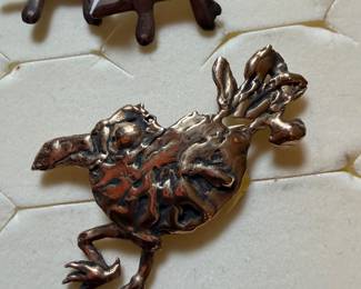 Gold Bird Pin