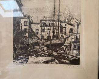 Framed Etching