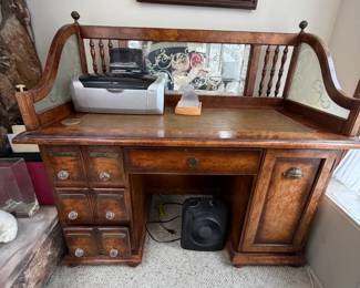 Vintage Wood Apothecary Desk