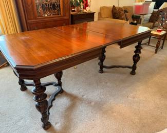 Antique Wood Dining Room Table
