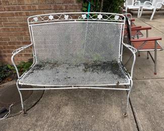 Metal Patio Bench