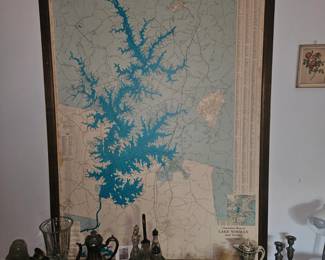 Vintage Map of Lake Norman