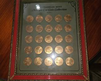 Antique car coin collection