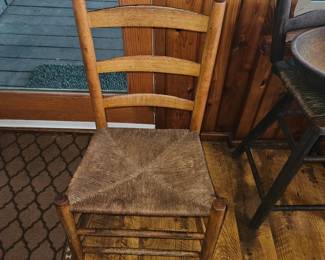 Ladder back rush seat Chair