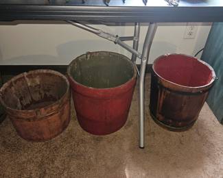 Antique Sap Buckets