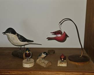 Hand Carved Birds