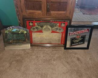 Vintage Beer Mirrors