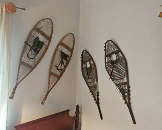 Antique snow shoes