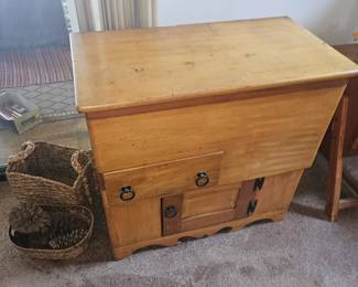 Dry Sink retrofitted with record player