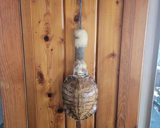 Native American tortoise shell rattle