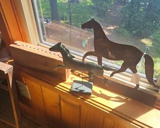 Antique Metal Horses