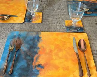 Cork Backed Placemats and Coasters