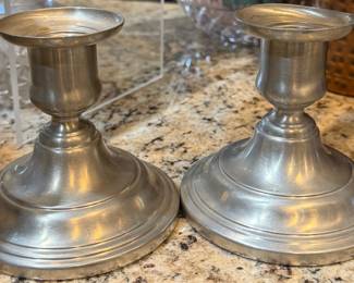 Pewter Candlesticks