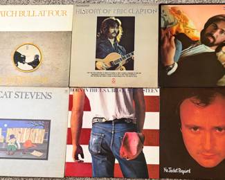 Vinyl: Cat Stevens, Eric Clapton, Dan Fogelberg, Bruce Springsteen, Phil Collins