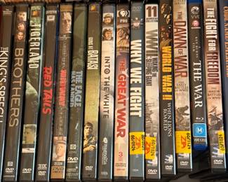 DVD's: Thriller, Drama, Comedy, Military, War, Action, Horror, Documentary, Western, Classics...