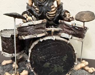 The Rolling Bones Skeleton Rock Band Figurines