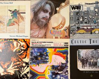 Vinyl: Steven Michael Paque, Carney Leon Russell, WAR, Survivor, Moody Blues, Celtic Thunder