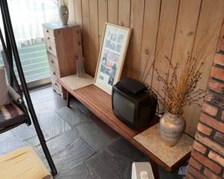 MCM Slat Bench Sold