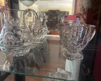 Several fine  leaded crystal (Waterford) serving pieces