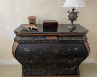 Bombay style chest with marble top