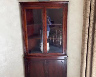 Small antique corner cupboard