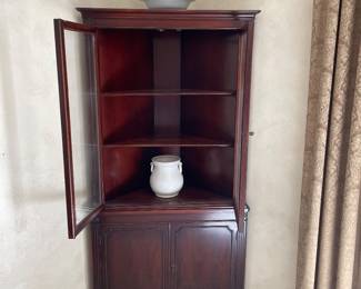 Small antique corner cupboard