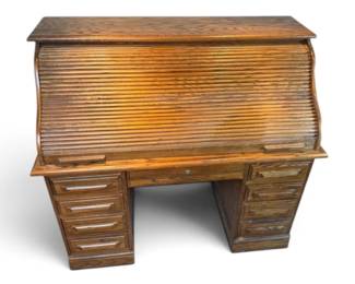 Oak Creek by Riverside Roll Top Desk