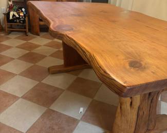 Live Edge Custom Dining Table and Buffet