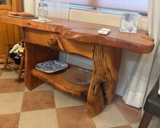 Live Edge Custom Dining Table and Buffet