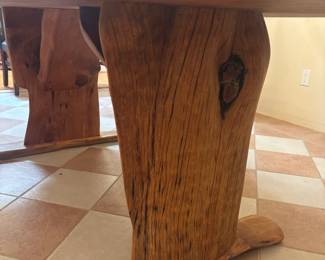 Live Edge Custom Dining Table and Buffet
