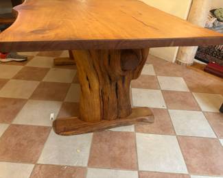 Live Edge Custom Dining Table and Buffet