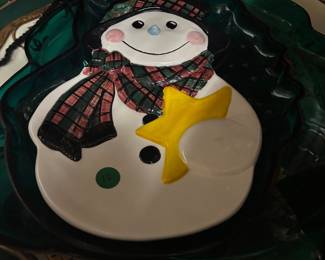 Christmas serving dishes