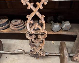VINTAGE CAST IRON ARCHTECTURAL SCROLLWORK PANELS