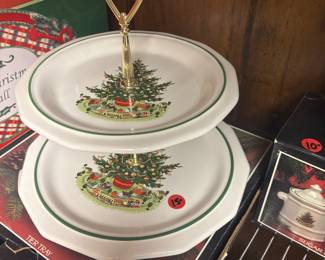 Christmas double tray