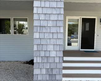 Vinyl cedar siding