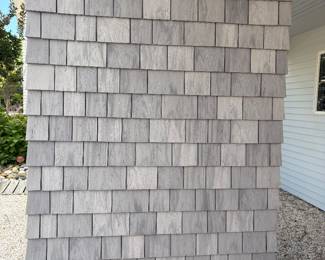 Vinyl cedar siding