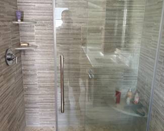 Glass shower door