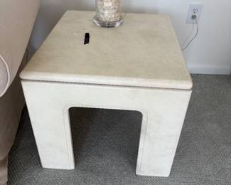 End table and lamp