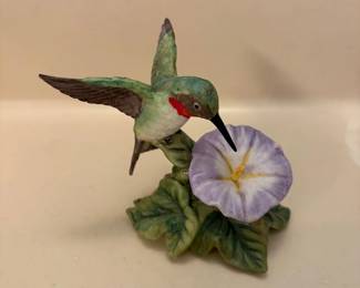 Lenox Fine Porcelain Hummingbird and Framed Art Print