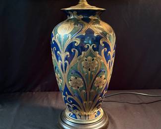 Oriental Access ArtNouveau Style Ceramic Lamp