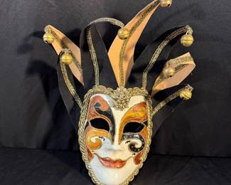 Vintage Bertolini Venetian Mask  Archimede Seguso Murano Glass Fish